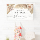 Pampas Grass Trockenes Palm Brautparty Banner (Insitu)