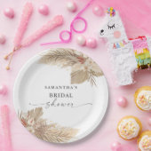 Pampas Grass Trockenes Palm Brautparty Pappteller (Party)