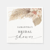 Pampas Grass Trockenes Palm Brautparty Serviette (Vorderseite)