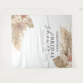 Pampas Grass Trockenes Palm Brautparty Wandteppich (Vorderseite (Horizontal))