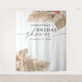 Pampas Grass Trockenes Palm Brautparty Wandteppich (Vorderseite)