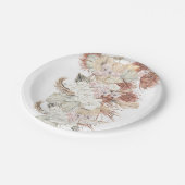 Pampas Grass Tropical Dschungel Pappteller (Schrägansicht)