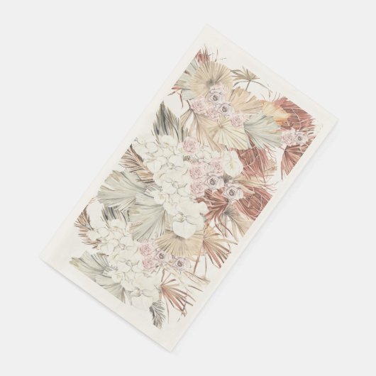 Pampas Grass Tropical Dschungel Wedding Serviette (Ecke)