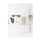 Pampas Grass Tropical Jungle Floral Wedding Einladungsbanderole (Vorderseite Beispiel)