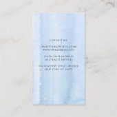 Pampas Grass und duftige Blumen Elegantes Exotisch Visitenkarte (Rückseite)