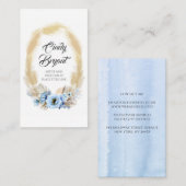 Pampas Grass und duftige Blumen Elegantes Exotisch Visitenkarte (Vorne/Hinten)