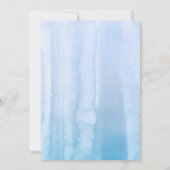 Pampas Grass und Dusty Blue Flowers Bridal Brunch Einladung (Rückseite)