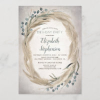 Pampas Grass und Greenery Boho Chic Geburtstag