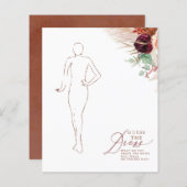 Pampas Grass und Terracotta Blume Kostüm (Vorne/Hinten)