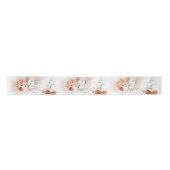 Pampas Grass und Terracotta Blume Satin Ribbon Satinband (Vorderseite)