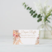 Pampas Grass-Verlosungskarte, Wüste, Boho Flow Visitenkarte (Stehend Vorderseite)