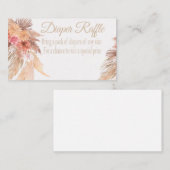 Pampas Grass-Verlosungskarte, Wüste, Boho Flow Visitenkarte (Vorne/Hinten)