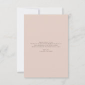 Pampas Grass Watercolor Blumenbaby-Dusche Dankeskarte (Rückseite)