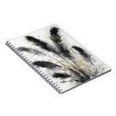 Pampas Grass - Watercolor flowers Notizblock (Rechte Seite)