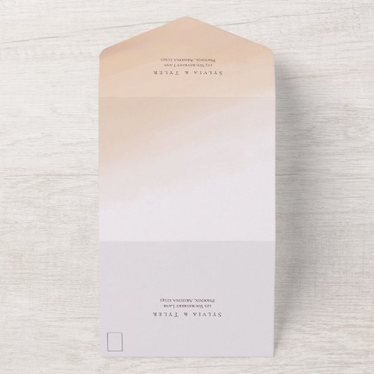 Pampas Grass Wedding All In One Einladung (Außenbereich)