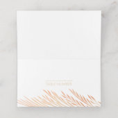 Pampas Grass Wedding Empfang oder Begleitung Platzkarte (Innenseite Aufgefaltet)