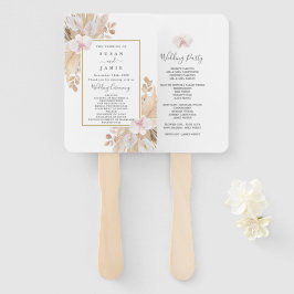 Pampas Grass Wedding Fächer