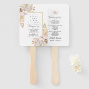 Pampas Grass Wedding Fächer