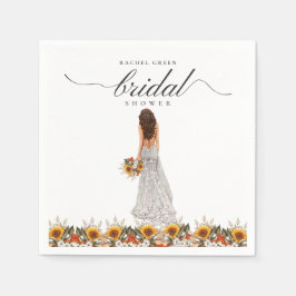 Pampas Grass Wedding Gown Boho Brautparty Serviette