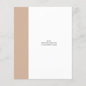 Pampas Grass Wedding Guest Info Willkommensbrief (Rückseite)