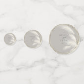 Pampas Grass Wedding Konfetti (Rückseiten)