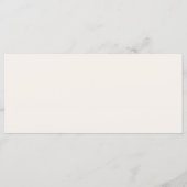 Pampas Grass Wedding Menu Card Menükarte (Rückseite)