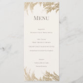 Pampas Grass Wedding Menu Card Menükarte (Vorderseite)