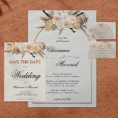 Pampas Grass Wedding Save The Date