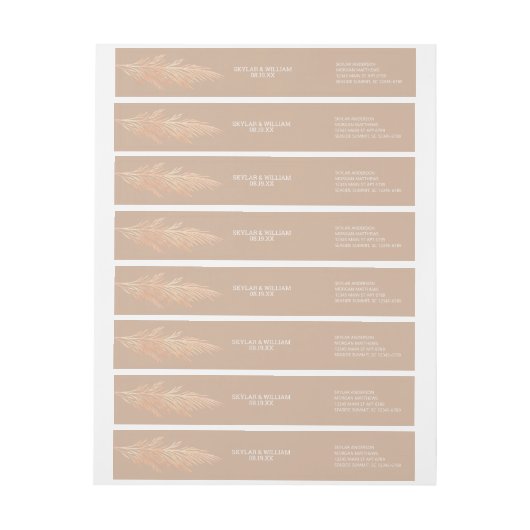 Pampas Grass Wedding Summer Neutral Trendy (Bogen)