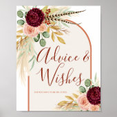 Pampas Grass Western Chic Ratgeber Tafel Poster (Vorne)