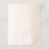 Pampas Grass White Florals Tropical Menü (Hinten)