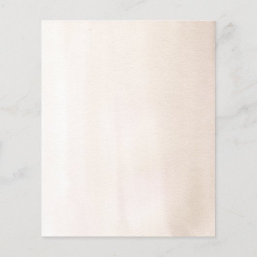 Pampas Grass White Florals Tropical Menü (Hinten)