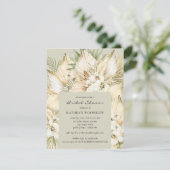 Pampas Grass Wüste Floral Bouquet Brautparty Einladung (Stehend Vorderseite)