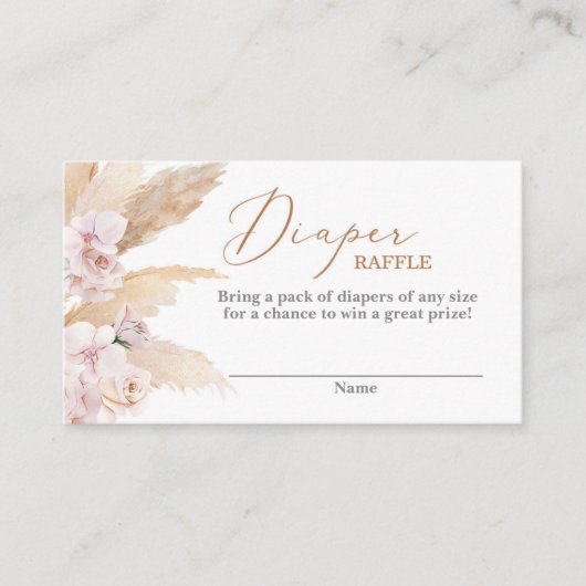 Pampas Grass Wüste Windelwüste Begleitkarte (Vorderseite)