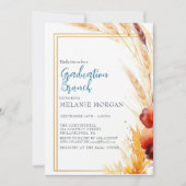 Pampas Herbstbeige Brautparty Einladung (Vorderseite)