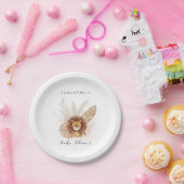 Pampas Lion Babydusche Einladung Begrüßungszeichen Pappteller (Party)