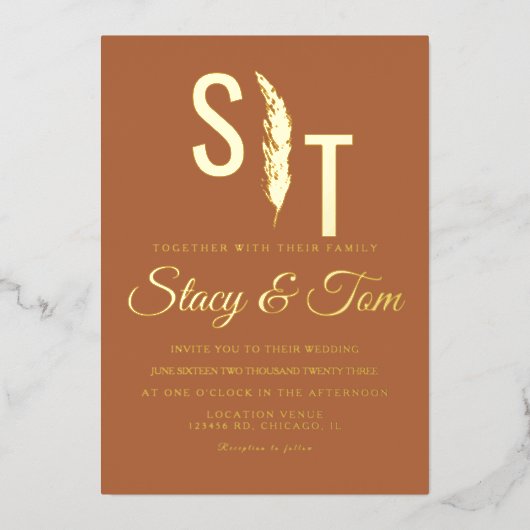 Pampas-Logo Folieneinladung (Vorderseite)