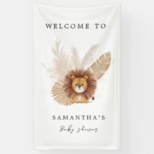 Pampas niedlich Lion Babydusche Banner