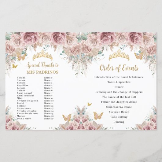 Pampas Padrinos-Programm für blaue Flora (Rückseite)