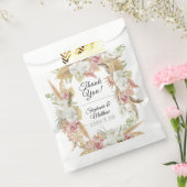 Pampas Palm Foliage Weiße Blüte Rustikale Boho Geschenktütchen (Versiegelt)