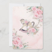 Pampas Pampas Pink Blütenrosa Einladung (Rückseite)