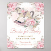 Pampas Pink Floral Rocking Horoks for Baby Poster (Vorne)