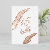 Pampas Pressed Foilage Foil Tischnummer (Stehend vorne)