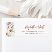 Pampas Terracotta-Adressetikett (Insitu)