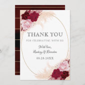 Pampas UAWG Dankeskarte (Vorne/Hinten)