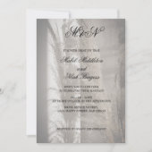 Pampas Wedding Romantic Script Einladung (Vorderseite)