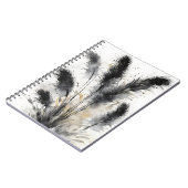 Pampasgras - Aquarellblumen Notizblock (Linke Seite)