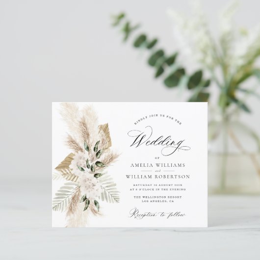 Pampasgras Blume Hochzeit (Stehend Vorderseite)