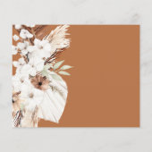 Pampasgras Blume Terrakotta Hochzeit (Rückseite)