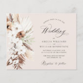 Pampasgras Blume Terrakotta Hochzeit (Vorderseite)